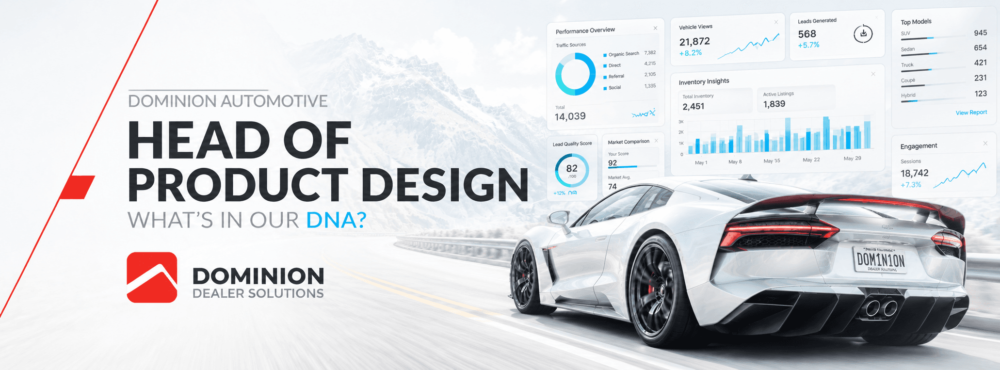 Dominion Automotive — enterprise product design hero