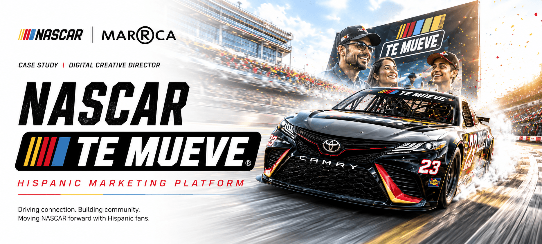 NASCAR Hispanic Marketing hero