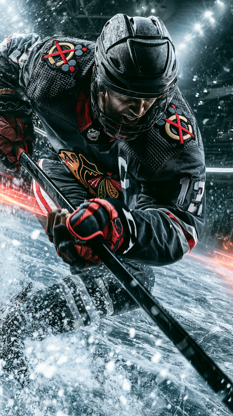 Chicago Blackhawks reimagined — uniform concept portrait 02
