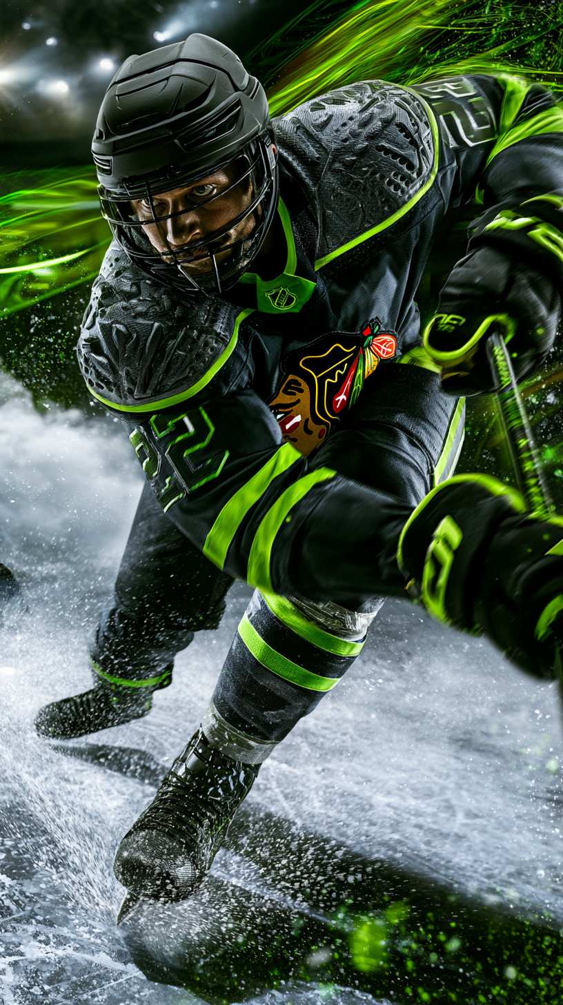 Chicago Blackhawks reimagined — uniform concept portrait 03