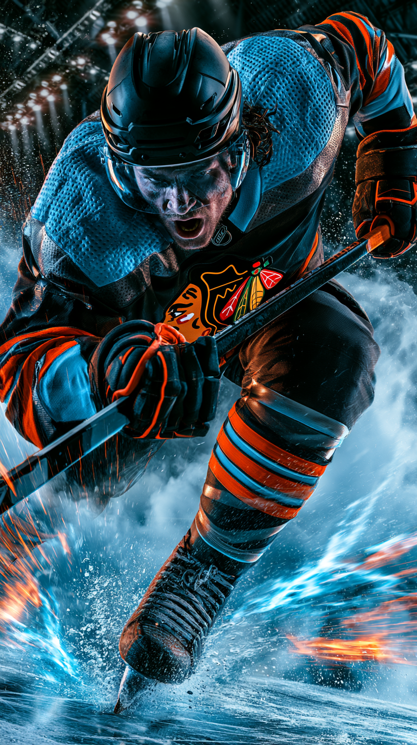 Chicago Blackhawks reimagined — uniform concept portrait 05