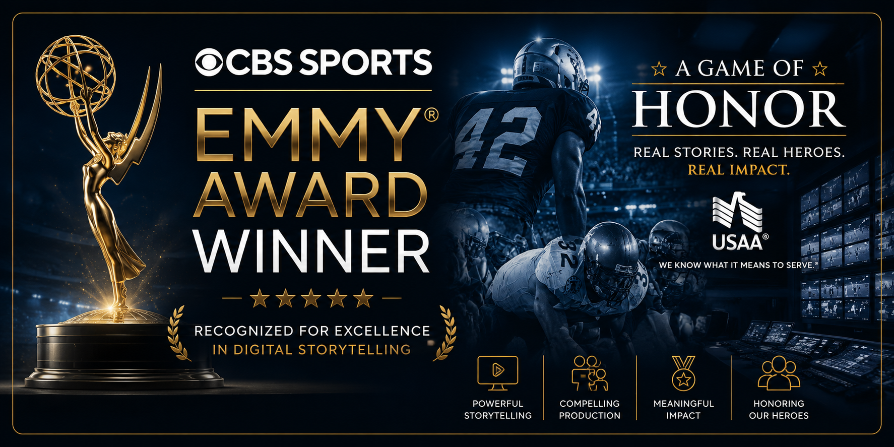 Sports Emmy–winning Game of Honor campaign hero