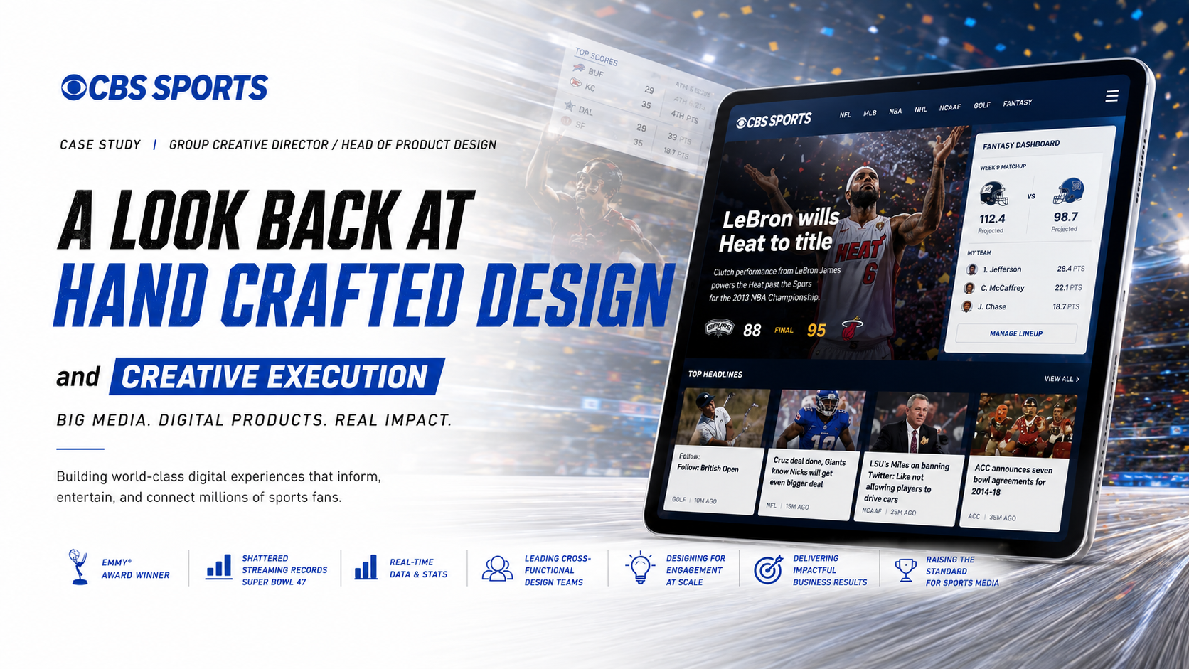 CBS Sports Fantasy — mobile product experience at scale